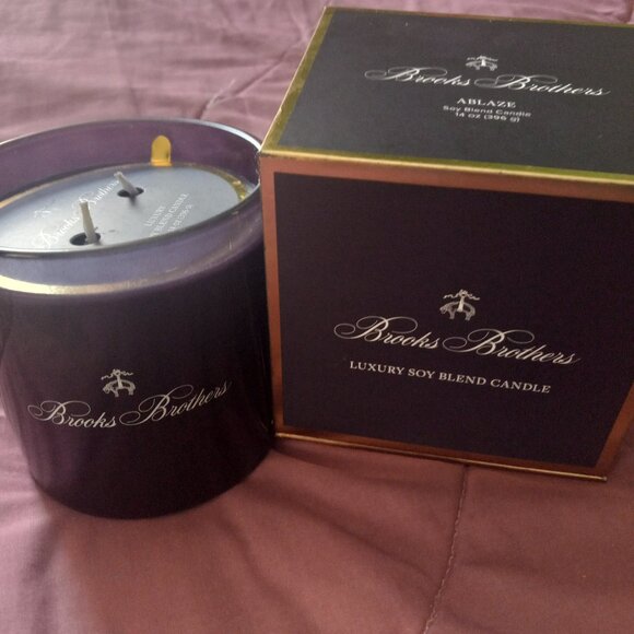 Brooks Brothers Other - Brooks Brothers Luxe Soy Candle Ablaze